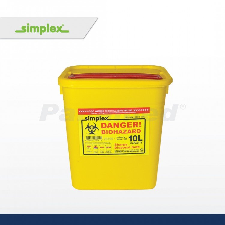 Simplex Sharps Disposal Safe 10L